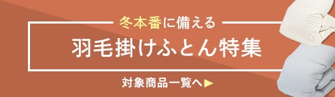 羽毛掛けふとん特集