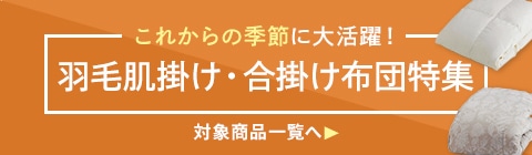 羽毛肌掛け特集