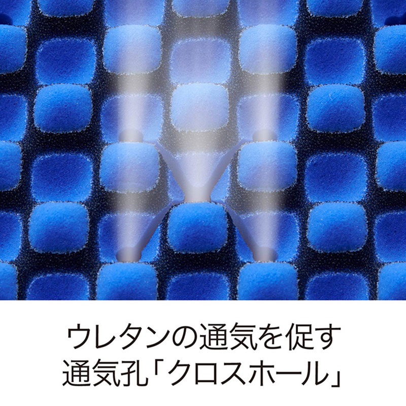 エアー01] マットレス ／HARD(（シングル）8×97×195cm ブルー 