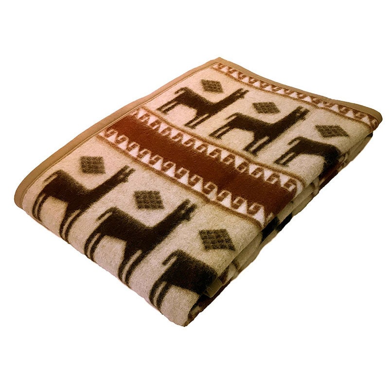 毛布 アルパカ100％(（シングル）140×200 ベージュ): タオルケット 