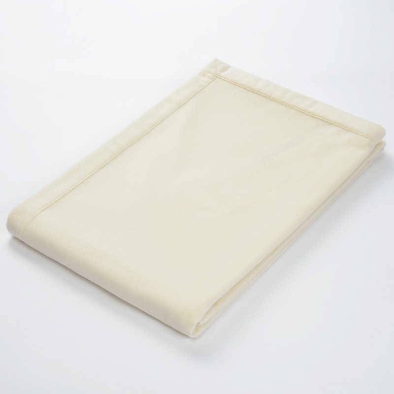 カシミヤ毛布 （シングル）140×210cm アイボリー カシミヤ100%｜毛布 