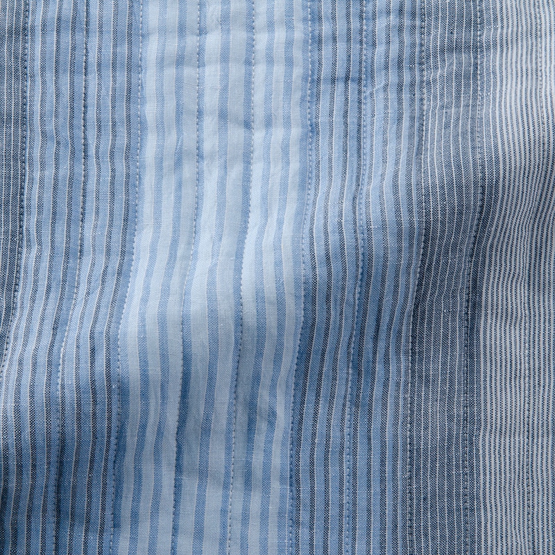 西川 (Nishikawa) 麻 肌掛け布団 ブルー シングル 洗える 麻100% 日本製 やわらかタッチ 季ノ布 AE09302040B