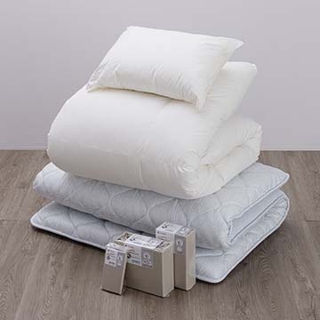 羽毛布団セット（掛けふとん、敷きふとん、まくら、カバー 6点セット）〈nishikawa（西川）公式ショップ限定〉【数量限定】