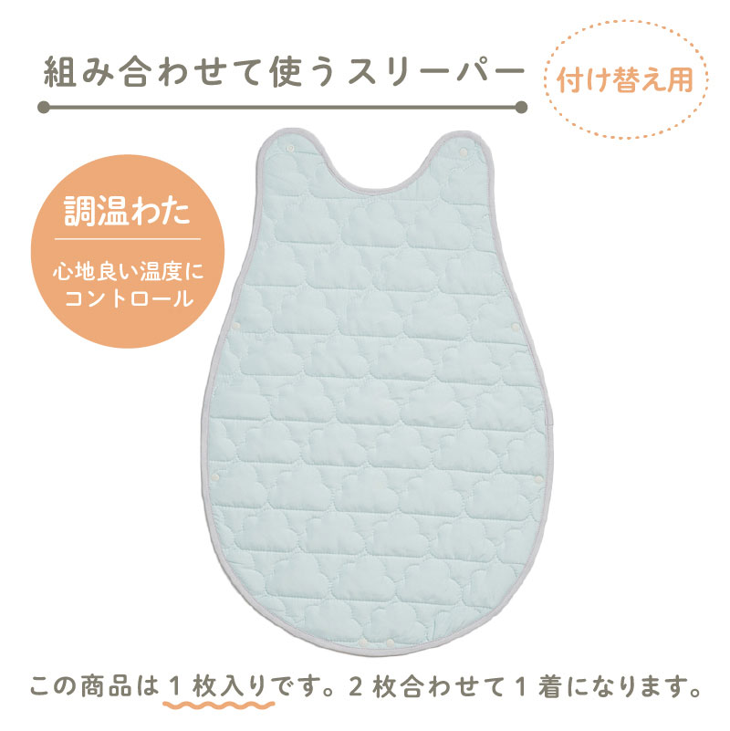 ベビーホーム 調温わたスリーパー（1枚） 着丈60cmタイプ