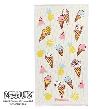 ピーナッツ バスタオル【SNOOPY 2026 スプリングキャンペーン】