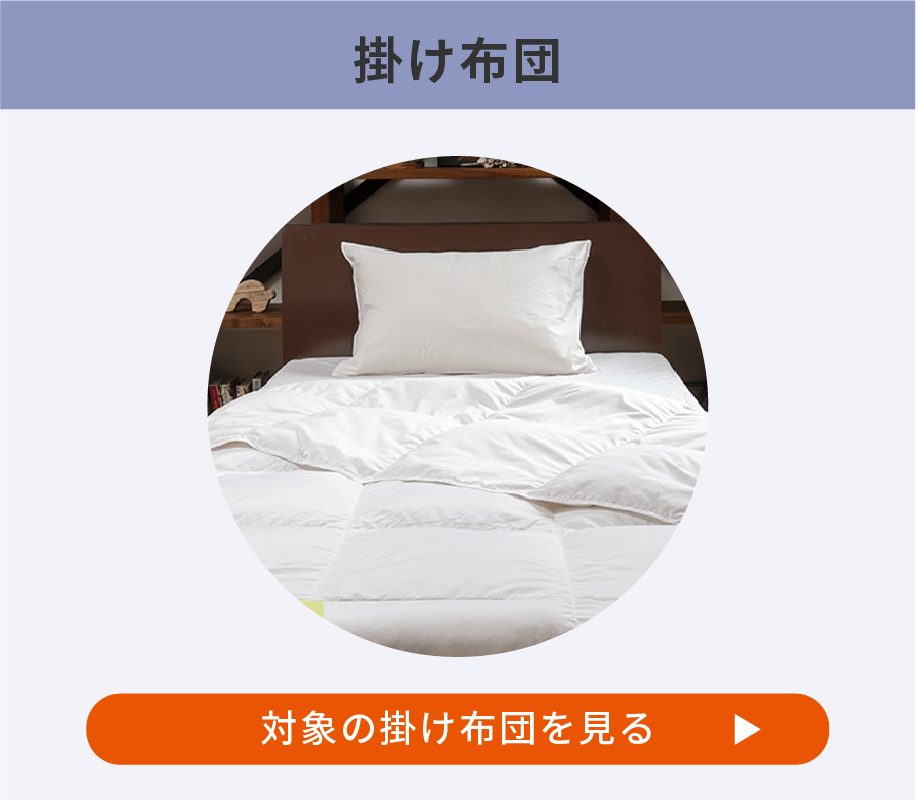 掛け布団を見る