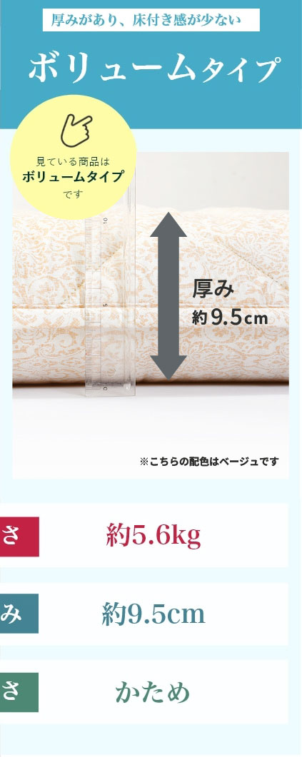 西川敷ぶとん nishikawa（西川）直営サイト限定］ここちフィット しっかり